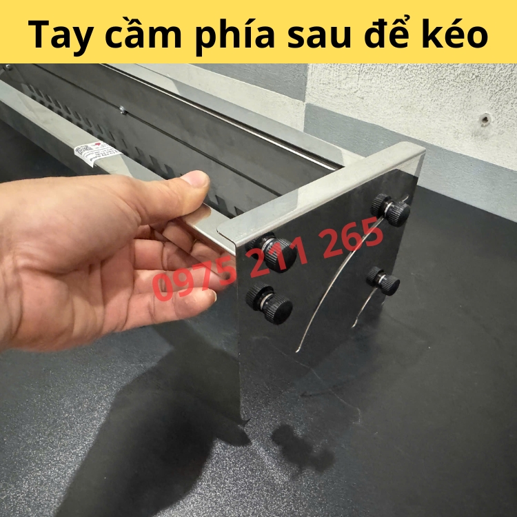 máng răng cưa lát gạch khổ 60cm tới 1.2m, bàn inox kéo hồ dầu - Ảnh 6