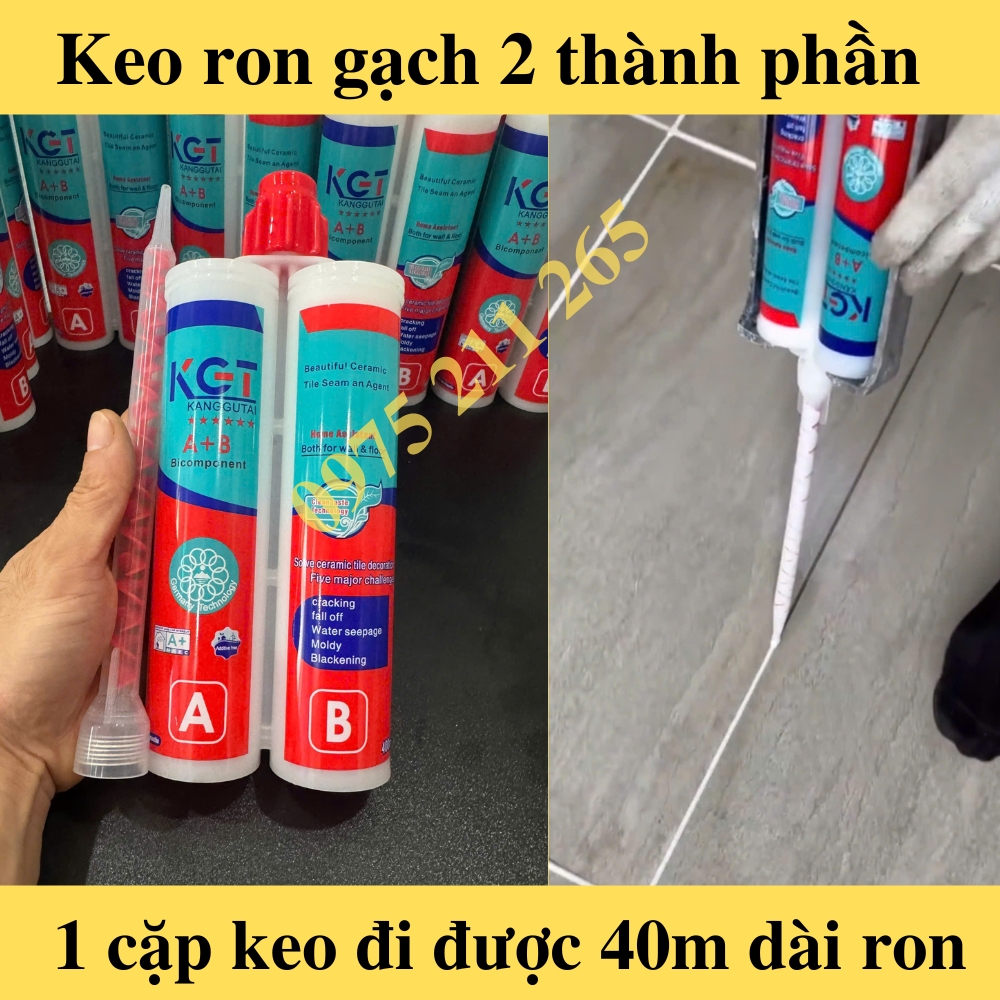 keo ron gạch 2 thành phần