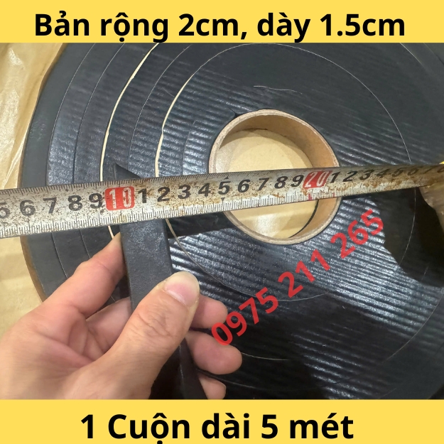 thanh trương nở chống thấm cổ ống, 5m gioăng trương nở hyperstop - Ảnh 8