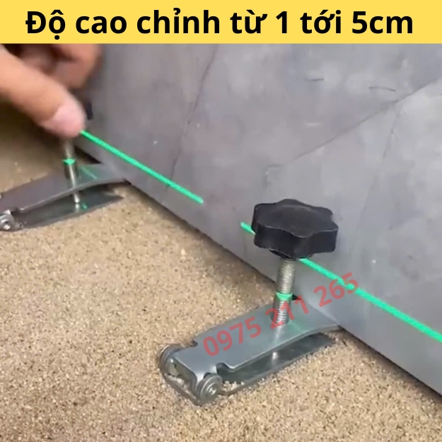 Kích gạch ốp tường mini vặn ren, 10 con đội kê gạch ốp lát - Ảnh 2