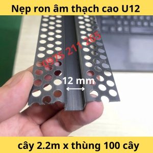 nẹp chỉ âm thạch cao U12 mm