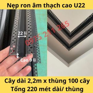 nẹp ron âm thạch cao