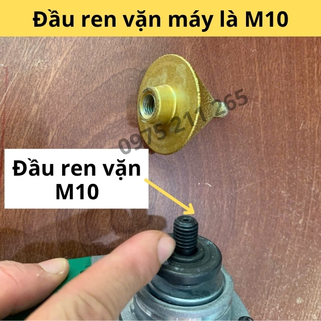 Mũi khoan gạch men đá cứng phi 50mm, khoan lỗ gạch hoa ốp tường - Ảnh 8