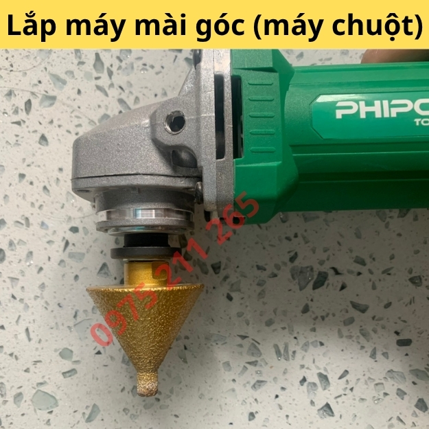 Mũi khoan gạch men đá cứng phi 50mm, khoan lỗ gạch hoa ốp tường - Ảnh 7