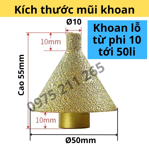 mũi khoan lỗ gạch