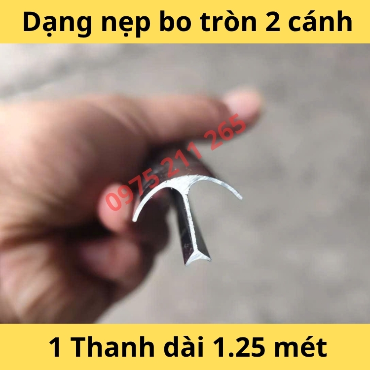 Nẹp nhôm ốp góc gạch bo tròn 2 cánh, nẹp cạnh gạch ốp tường - Ảnh 6
