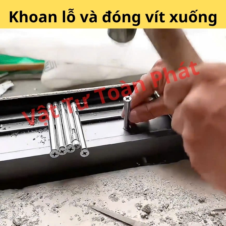 Tắc kê nở inox M6x50, đinh vít nở 3 cánh bắt âm tường - Ảnh 7
