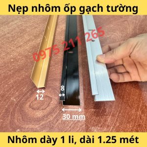 thanh nẹp gạch ốp tường