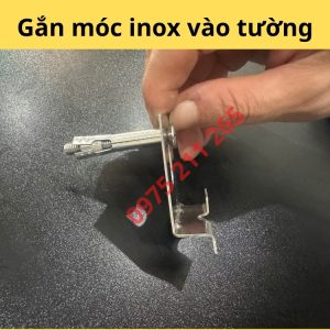 bát inox móc treo gạch ốp tường