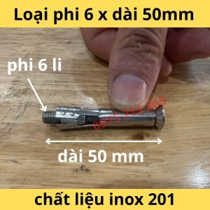 vít nở m6