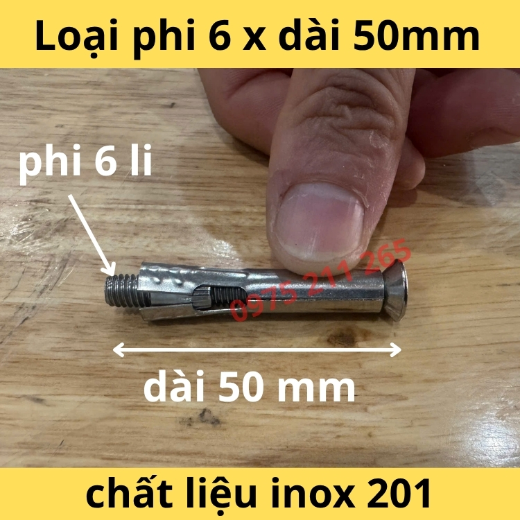 vít nở m6