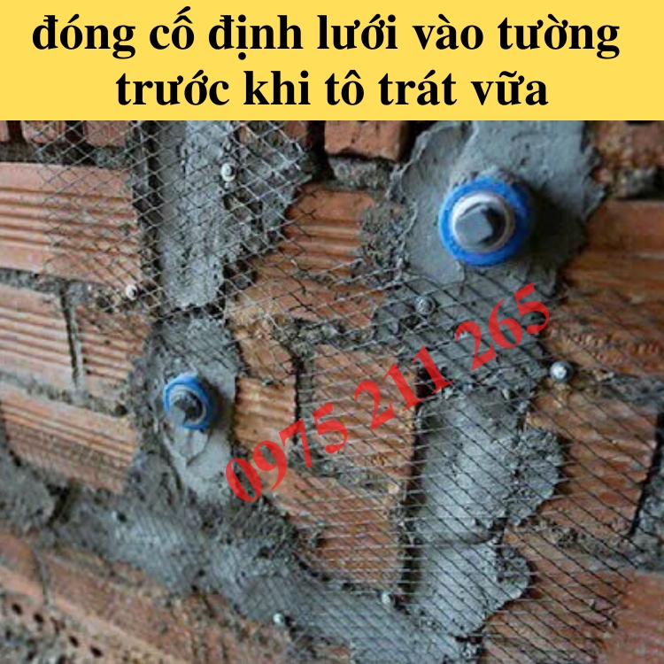 Lưới thép tô tường chống nứt, cuộn lưới mắt cáo 1mx3m trát tường - Ảnh 5