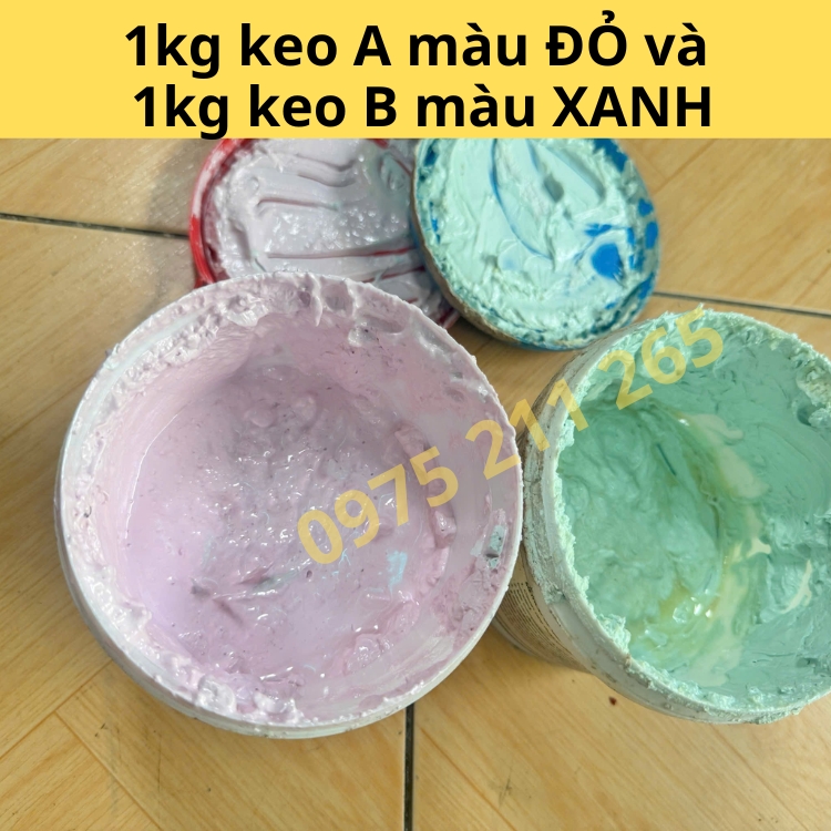 Keo AB 2 thành phần, keo epoxy đa năng dán đá gạch inox gỗ - Ảnh 7